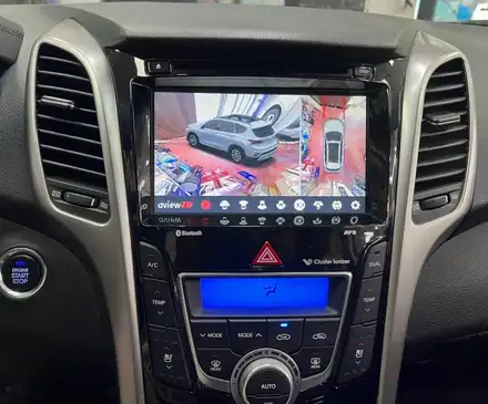 현대자동차 I30 3D 어라운드뷰 360도 안전주차 사각지대 사이드카메라 Aview 에이뷰 팅크웨어 아이나비 z9000 블랙박스 [부천AMG] / 경기 부천 시공 사진