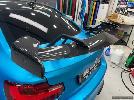 [압구정 PPF]BMW M2 헤드라이트, 윙 스포일러 PPF / 서울 광진구 시공 사진