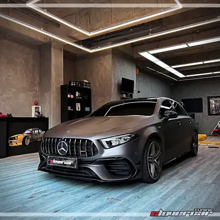안산 랩핑 벤츠 A45 AMG, 아지트클로버카 에서 전체랩핑 시공 완료! / 안산 상록구 시공 사진