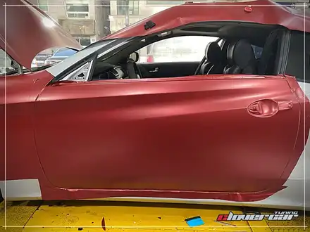 젠쿱전체랩핑 기존랩핑 제거후 3m 사틴뱀파이어레드 전체래핑 시공 [ 안산랩핑 ] / 안산 상록구 시공 사진