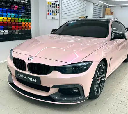 BMW 430i 퍼플 핑크 고광택 비닐프로그 전체랩핑 - 강남랩핑 / 강남,개포,서초 시공 사진