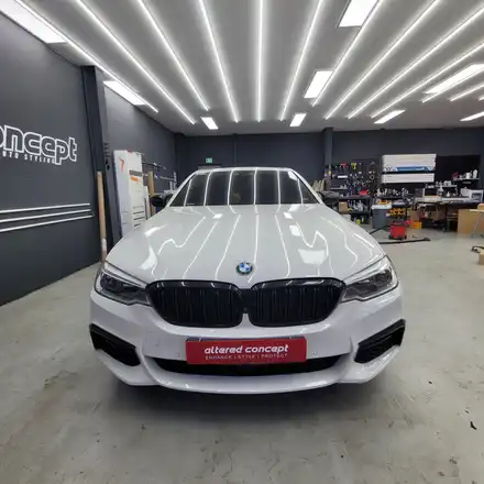 [부분랩핑] G30 540i M 퍼포먼스 스커츠 + 실내랩핑 + 크롬죽이기 + 루프스킨 / 평택 팽성읍 시공 사진