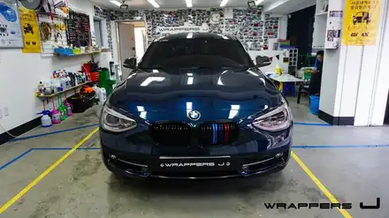 마포구랩핑_BMW118d 라이트필름 / 서울 마포구 시공 사진