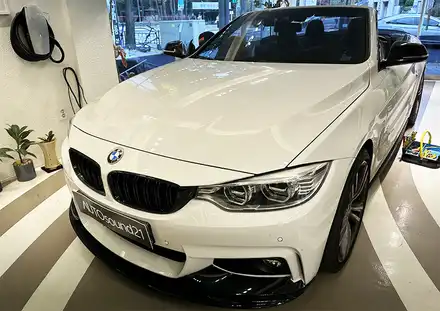 BMW 428i 2016년식▶ 초고음질의 WTX-700 블루투스를 장착하고, 헤드켑으로 전원 안정성을 업그레이드합니다. / 서울 마포구 시공 사진