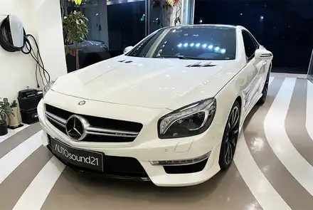 벤츠 SL63 AMG 2014년식▶ 10채널 1,680W 디지털 DSP 앰프, 매치 UP10 DSP + 무손상 앰프 연결 케이블 + 컨덕터 컨트롤러 / 서울 마포구 시공 사진