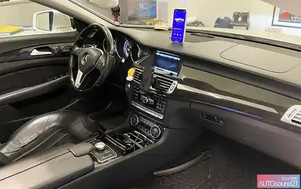 벤츠 CLS350 2013년식 ▶ 최고 음질을 입력하는 WTX-700 (Hi-Fi)  블루투스 + 사운드업 헤드켑 / 서울 마포구 신수동 시공 사진