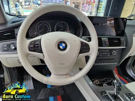 BMWX5 가죽컬러커스텀 아우라커스텀 수원 오산 동탄 실내커스텀전문 / 오산 수목원로 시공 사진