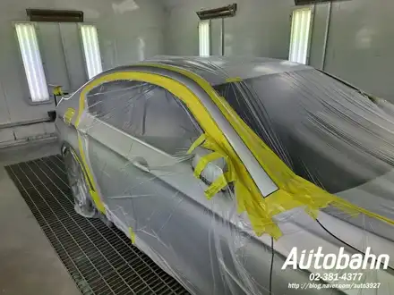 BMW 528i 자동차 사고 도장면 광택으로 안될 때. 판금,도장 수리는 1급 공업사 운영하는 아우토반에서 받으세요. / 고양시 삼송동 시공 사진