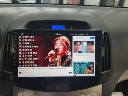 울산 오토앤에서 아반떼HD 내비게이션, 후방카메라 시공 / 울산 북구 시공 사진