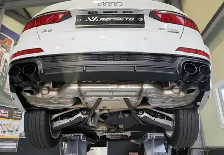 Audi A6 신형 커스텀 가변배기 와 S6 디퓨져 머플러팁 / 고양 일산동구 시공 사진