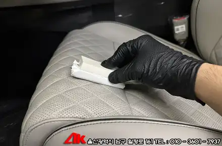 자동차가죽시트코팅 제네시스G70 블라스크LX904 시공 / 울산 남구 시공 사진