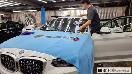 인천솔라가드 새턴 시공가격표 - BMW X4 윈도우틴팅 / 인천, 부평, 부천 시공 사진