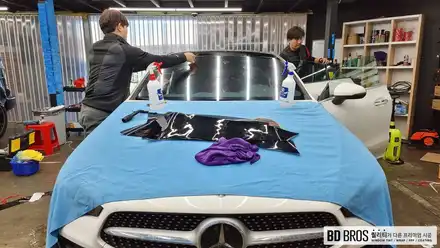 벤츠 CLA 인천 글라스틴트 선셋 시공기 / 인천, 부평, 부천 시공 사진