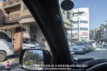 벤츠 라미네이트느낌~ 선명한시안성과 전파방해없는 블락포디 반사썬팅 비바스카이블루 필름 / 성남,분당,판교 시공 사진