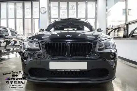 BMW  X1 수입차 블랙박스 하이패스 보조배터리    장착 라이트필름 성남 아우토모빌 / 성남,분당,판교 시공 사진