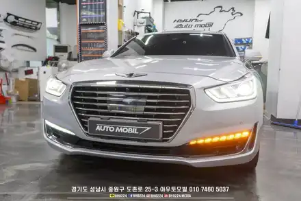 EQ900 튜닝 데이라이트 + 미등 상시 테일램프 면발광 분리 순정 원복이 자유로워요! / 성남,분당,판교 시공 사진