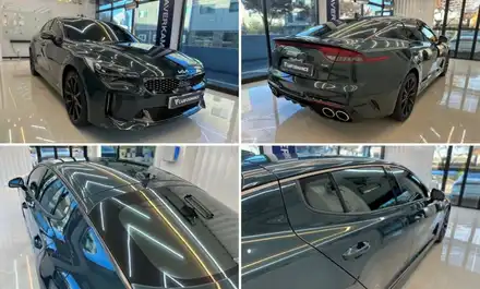 화성썬팅. 스팅어 마이스터 3.3 GT AWD 애스코트그린 레인보우 V90 틴팅! / 화성, 동탄, 수원, 오산 시공 사진