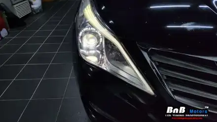 그랜저HG 헤드라이트 아이라인 LED 점등 불량 수리! 노후된 LED를 교체하여 새것처럼 수리 가능합니다! 거제 부산 창원 비앤비모터스! 시공 사진