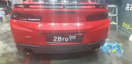 평택2bro 카마로 테일램프 뿌리는 라이트필름 / 경기 화성 시공 사진