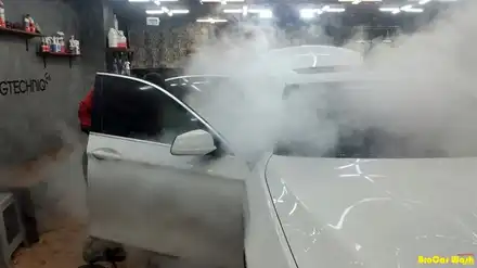 김포공항 주차 팁 BMW 520D 디테일링 스팀 손 세차 / 서울 강서 시공 사진