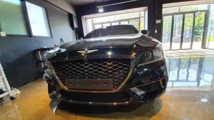 오산 현대제네시스g80 번호판 하단 이동시공 오산 동탄 수원 향남 평택 용인 / 평택 오산 안성 시공 사진