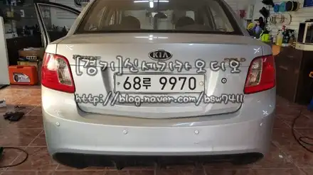 오산수원동탄송탄평택향남             ※기아프라이드후방감지기시공※ / 평택 오산 안성 시공 사진