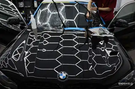 BMW X7 40i  앞 유리보호 필름 시공 / 엑소쉴드 GT3 / 윈드쉴드 / 과천시 주암동 시공 사진
