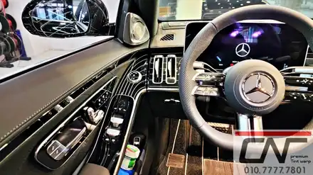 W223 벤츠 S500L 4D부메스터트위터 + 엑티브엠비언트 + 피아노트림 감성실내 완성시키기 // 대전카프리(CAF) / 대전 서구 시공 사진