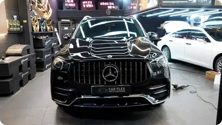 벤츠 W167 GLE450 사틴프로즌바닐라 전체랩핑 / 서울 강서구 시공 사진