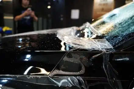 부천 아반떼N 본닛 PPF 시공! 레드죽이기 랩핑까지! / 서울 강서구 시공 사진