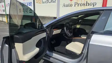 영등포 후퍼옵틱) 테슬라 모델S 루나 실버 프리미엄 나노 세라믹 시공 (백화현상 저리가) / 영등포구 문래동 시공 사진