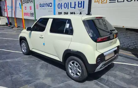 영등포 티벡스)아내의 선물 캐스퍼EV 버터크림 옐로우 펄 이쁘게 썬팅 완료. / 영등포구 문래동 시공 사진