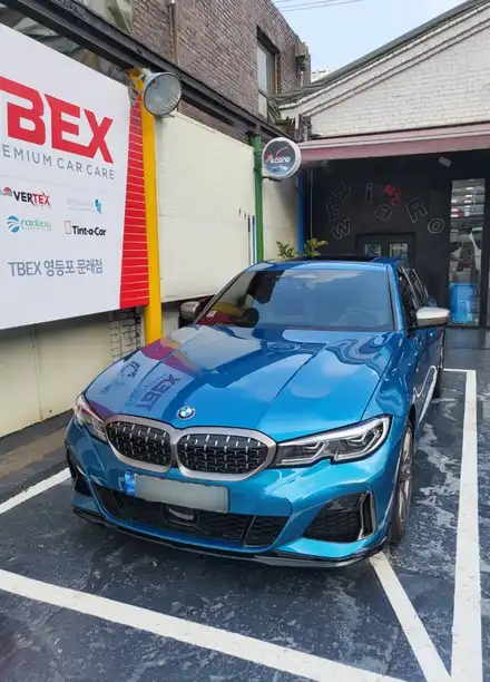 영등포수입차썬팅) BMW 340i 후퍼옵틱 KBR 농도교체 재시공 (측,후면+선루프 시공) / 서울 양천, 구로, 강서, 영등포, 부천 시공 사진