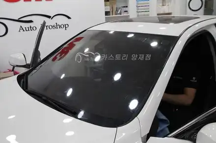 Q50썬팅 시공기 Q50전면썬팅 Q50레이노썬팅 레이노S735% Q50열차단썬팅 / 서울 서초구 시공 사진