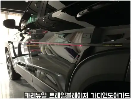 쉐보레 트레일블레이저 가디언도어가드 메탈릭블랙 싱글패키지 동작구 랩핑전문점 카리뉴얼 / 서울 동작구 시공 사진