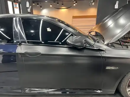BMW F10 사틴블랙 전체랩핑 반무광의 포스 대박! / 경기 광명 시공 사진