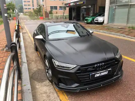아우디 A7 사틴블랙 전체랩핑.. 이게 진짜 남자의 컬러다! / 광명, 안양, 시흥 시공 사진