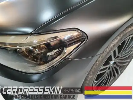 BMW G30 사틴블랙 랩핑 + 라이트필름 인천 자동차래핑 / 인천 서구 시공 사진