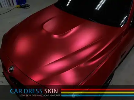 BMW M4 튜닝 무광레드크롬 인천래핑 (택랩) / 인천 서구 시공 사진