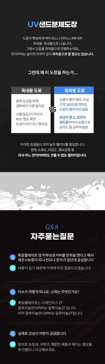 [MG 무궁 X 카페인W 공동작업] 테슬라 모델3/Y\' 언더커버 하부 보강킷 START! / 대구시 수성구 시공 사진