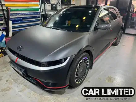 현대 아이오닉 전체랩핑·크롬죽이기 시공 / 3m 2080 매트 딥 블랙 / 인천랩핑 / 구월동랩핑 / 랩핑 / 카 리미티드[CAR LIMITED] / 인천, 부평, 부천 시공 사진