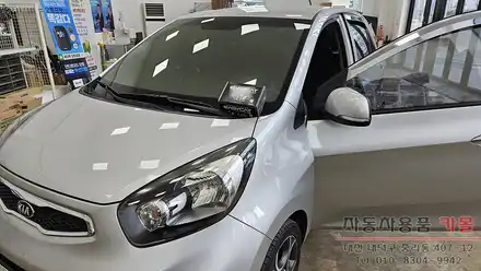 대전 2012 모닝 원격시동 경보기 장착 순정스마트키로 원격시동이 가능한 이지카E300 / 대전, 청주, 세종 시공 사진