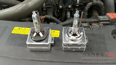 뉴SM5 플래티넘 전조등 HID벌브교체 필립스 D1S 4200K 대전 세종 / 대전 대덕 시공 사진
