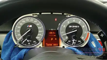 BMW335i e92 계기판 조명색상 LED작업과 명판 교체 대전 세종 / 대전 대덕 시공 사진