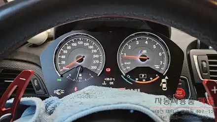 2016 BMW M2 계기판 조명 색상을 화이트LED로 변경하기 / 대전, 청주, 세종 시공 사진