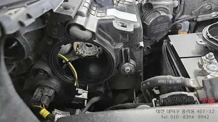 싼타페DM 전조등을 브라비오 합법LED로 교체하기 / 대전 대덕 시공 사진