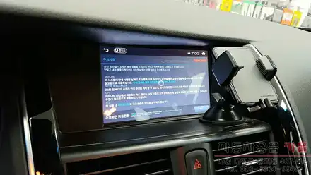 SM7 노바 네비게이션 매립 / 아이나비M800 8인치 네비게이션 / 네비게이션 고장으로 교체작업 / 대전 네비게이션 매립 / 대전 대덕 시공 사진
