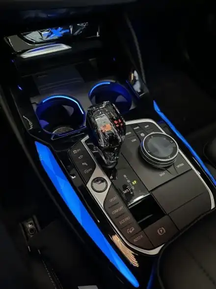 BMW X4 크리스탈 기어봉과 기어패널 컵홀더 엠비언트 시공기!! 대구, 구미 엠비언트 전문점 디지나인커스텀에서 확인할 수 있습니다!! / 구미, 대구 시공 사진