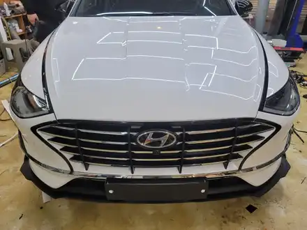 소나타 DN8 메기수염 안녕~ 크롬 죽이기 By. 구미 디지나인 커스텀 / 구미, 대구 시공 사진