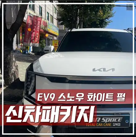 국산 첫 대형 전기  SUV \'EV9\' 스노우 화이트 펄 신차패키지! / 서울 광진구, 중곡, 건대 시공 사진